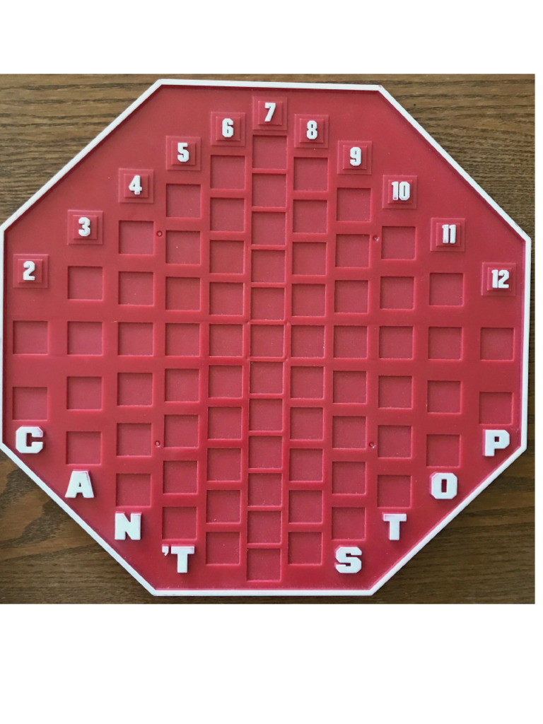 Cant Stop Game Board | PDF