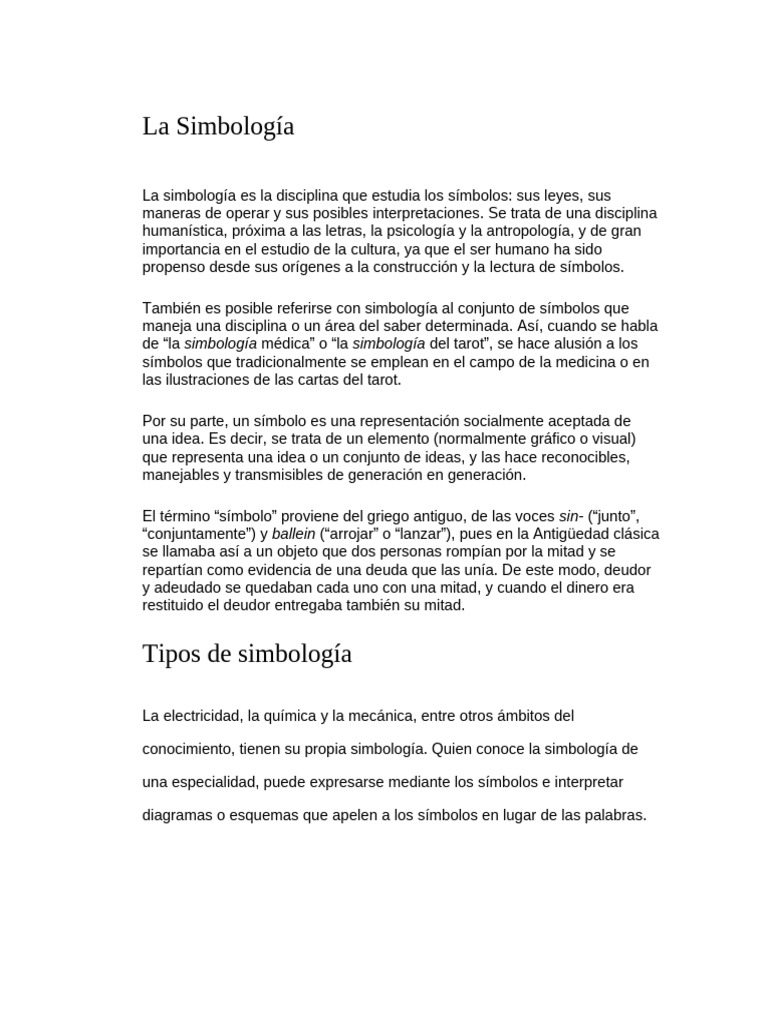 Introducción a la Simbología y sus Tipos | PDF