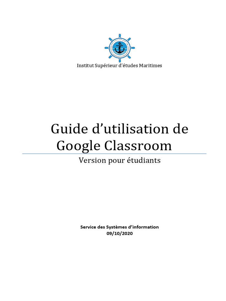 Guide Google Classroom pour étudiants | PDF | Informatique