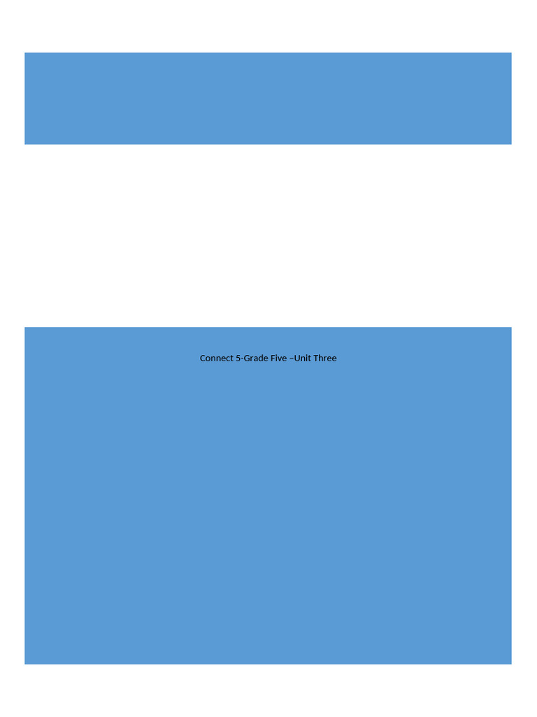 Connect 5-Grade 5-Unit Three | PDF | Adjective | Verb