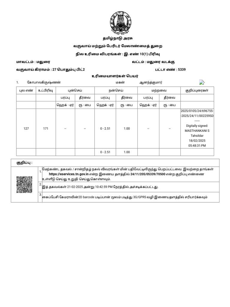 Anna Plot Patta | PDF