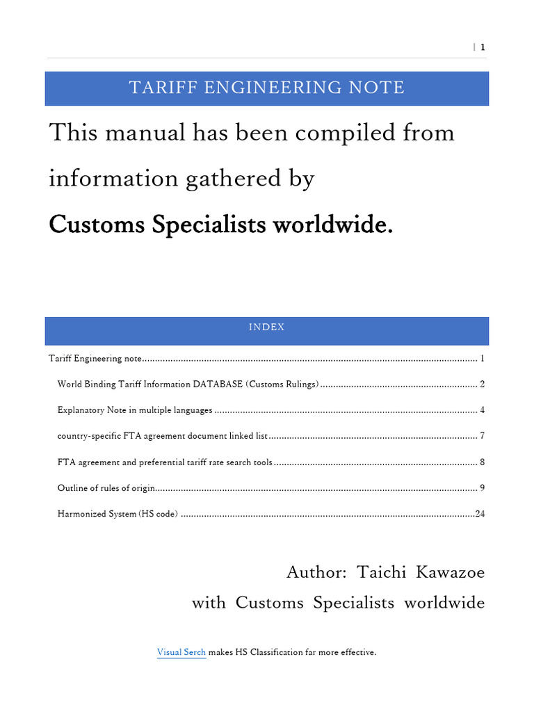 Effective HS Classification Guide | PDF