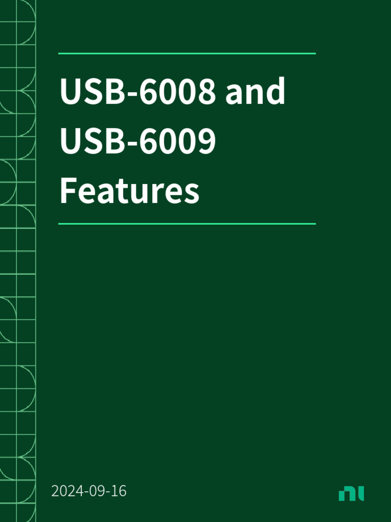 Usb-6008 and Usb-6009 Features Using Pfi 0 As A Digital Trigger 2024-09 ...