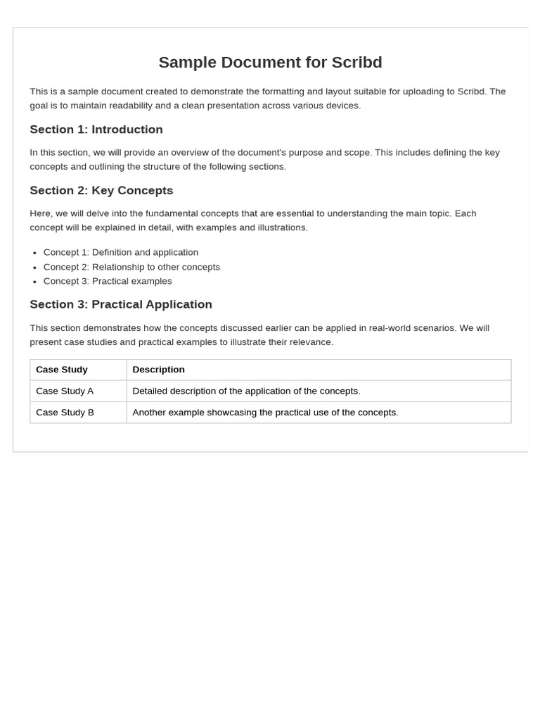 Formatting Guide for Scribd Documents | PDF