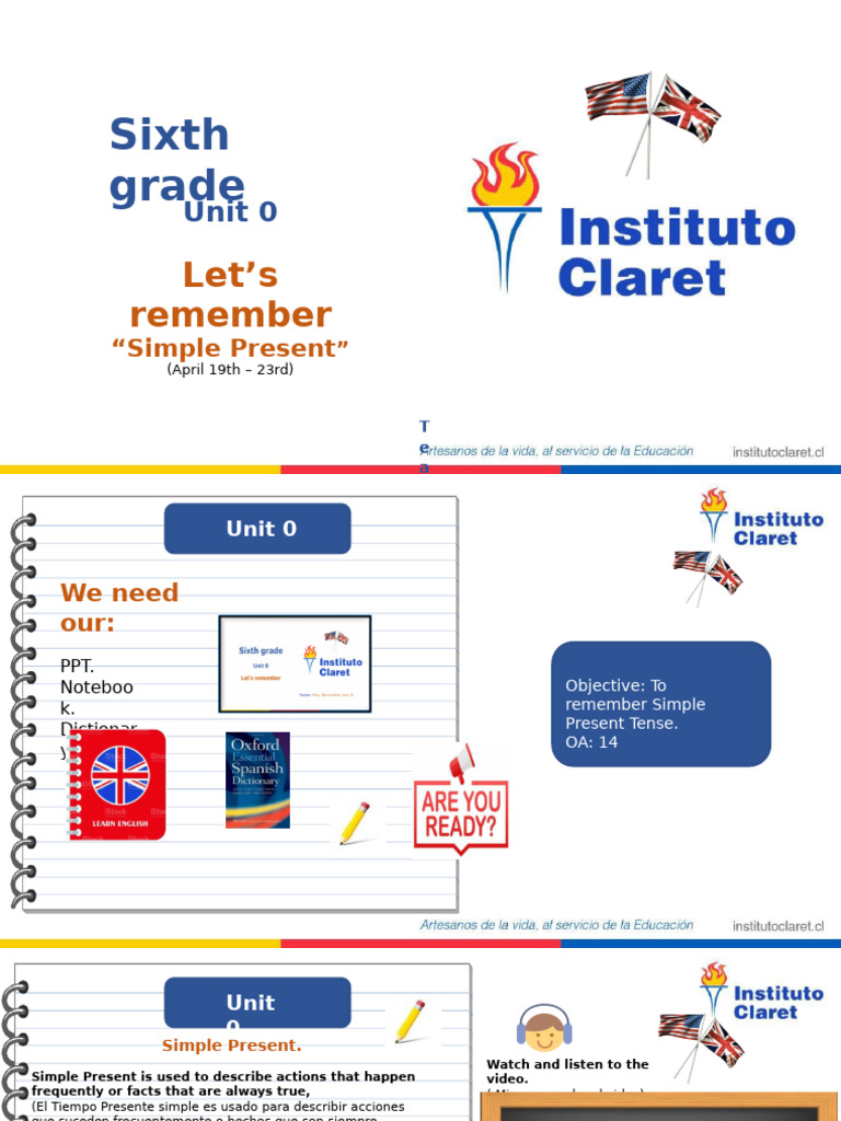 Simple Present Tense for 6th Grade | PDF | Linguistic Typology ...