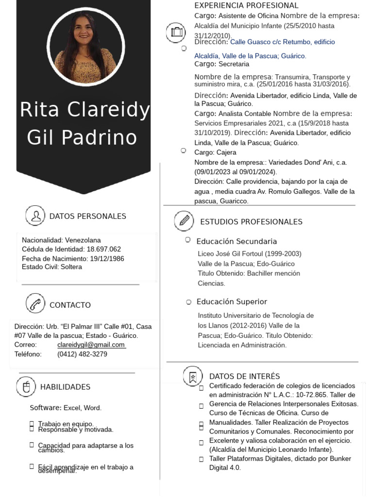CURRICULum Rita | PDF