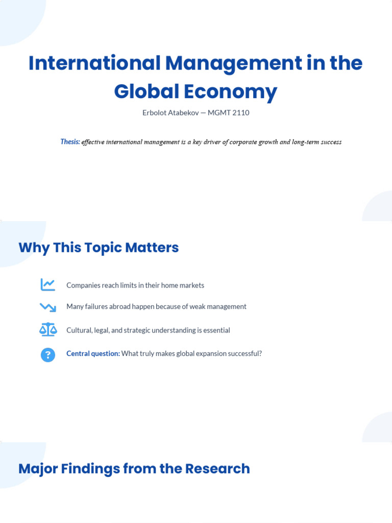 Effective International Management | PDF