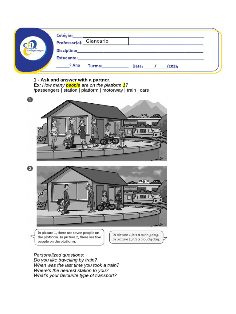 Speaking Test A | PDF