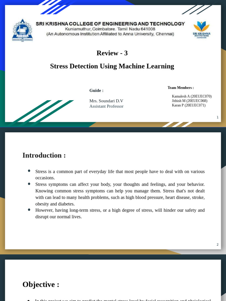 Machine Learning for Stress Detection | PDF | Machine Learning | Deep ...