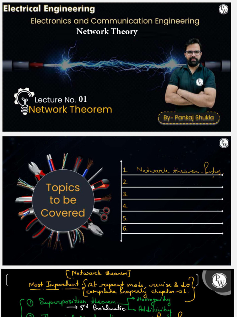Network Theorems 01 - Class Notes | PDF