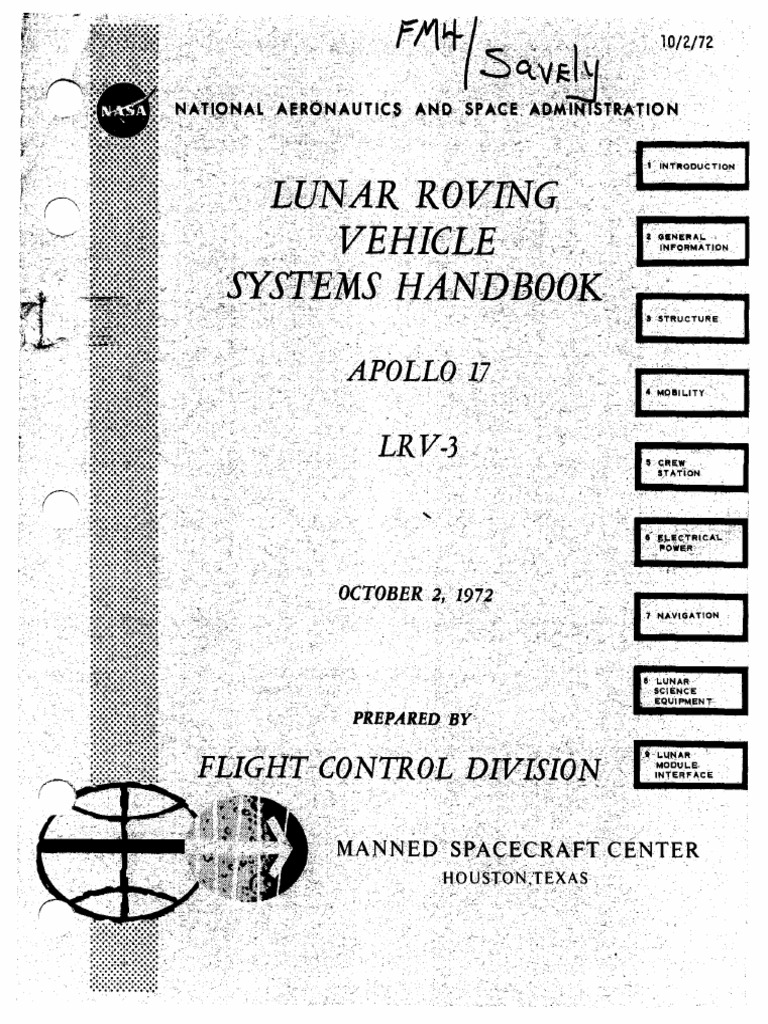 Apollo Lunar Roving Vehicle Handbook | PDF | Apollo Program | Switch