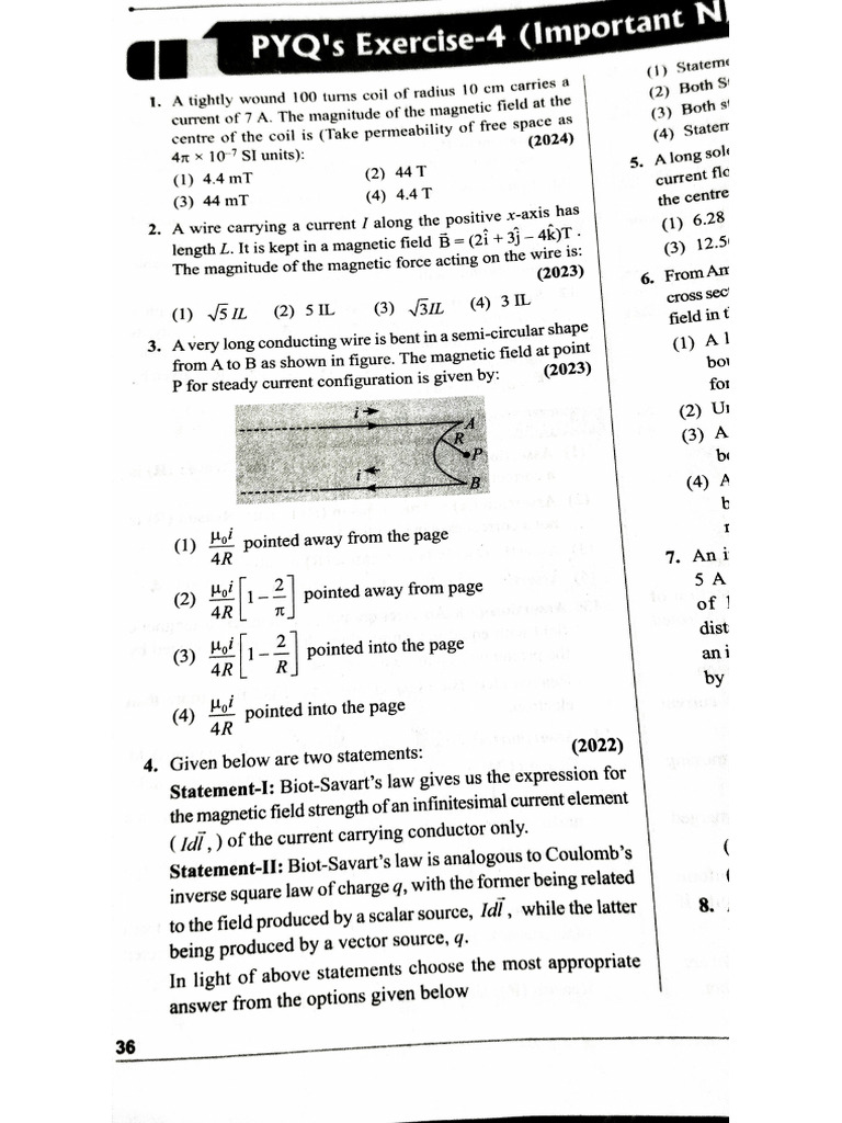 Physics Pyqs | PDF