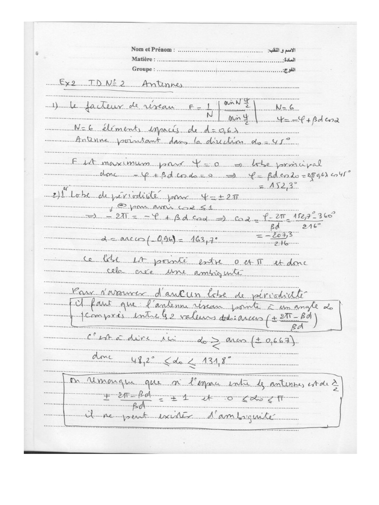 TD2 Ex2 Correction | PDF