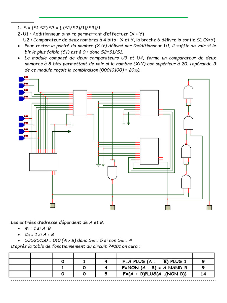 TD Logique Combinatoire : Exercices et Solutions | PDF | Mathématiques ...