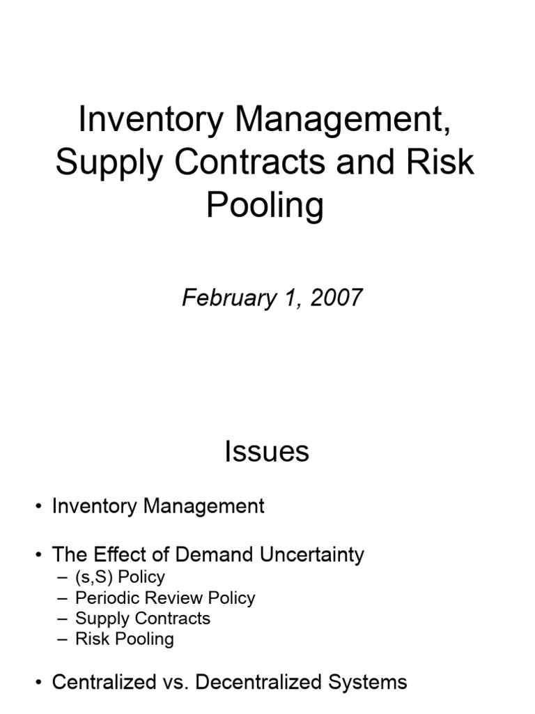 Inventory Management5 | PDF | Profit (Economics) | Forecasting