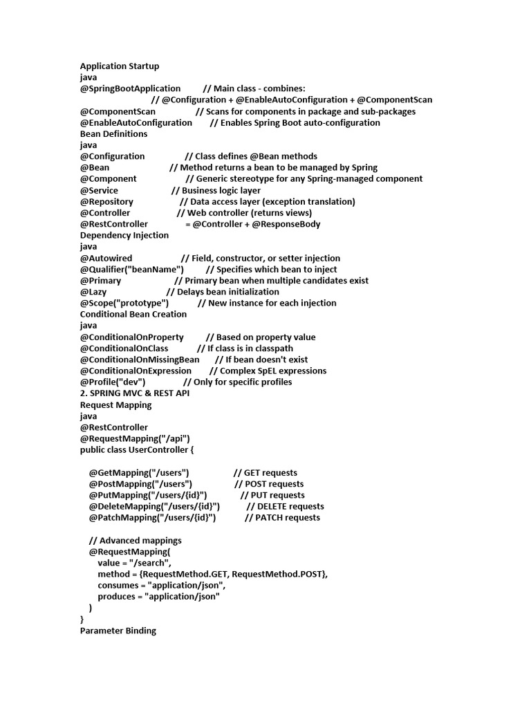 Spring Boot Application Startup Guide | PDF | Spring Framework | User ...