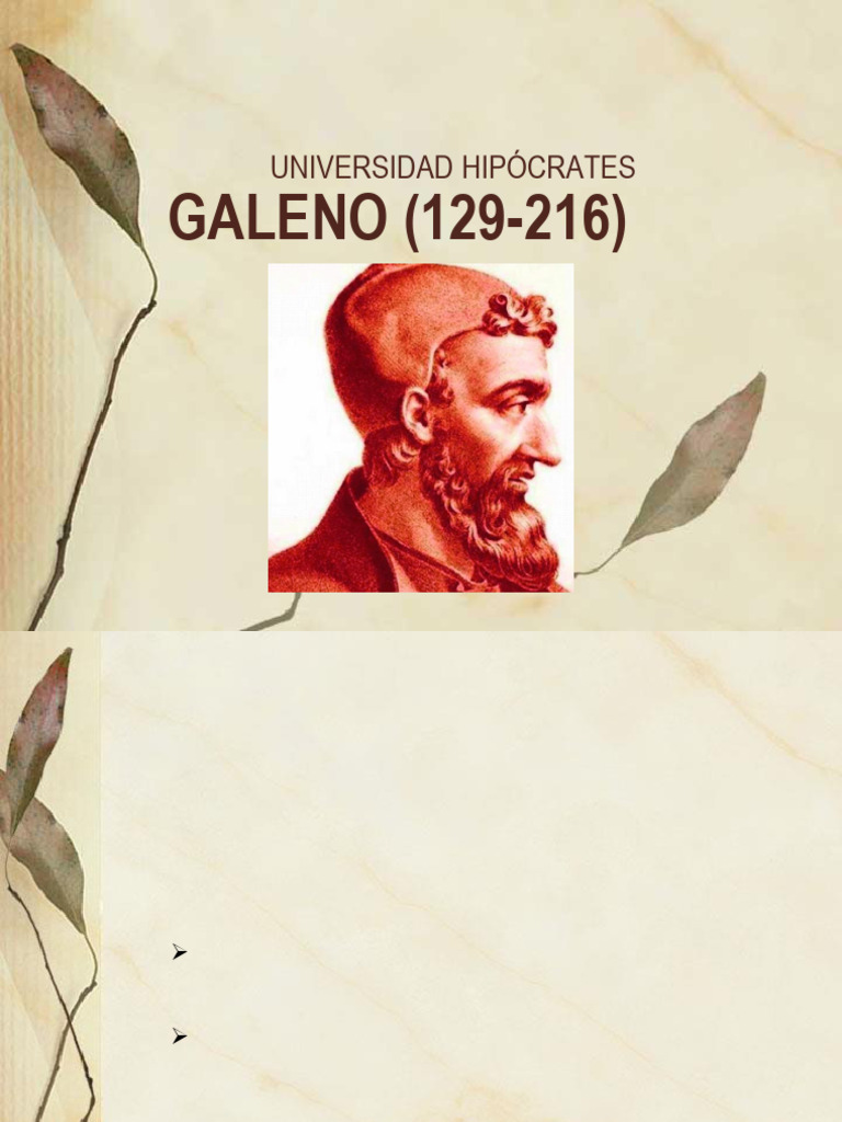 Galeno y la Medicina en el Imperio Romano | PDF | imperio Romano | Augusto
