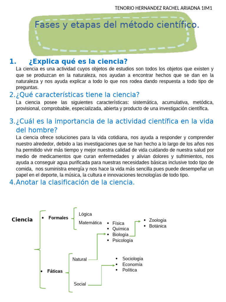 Fases del Método Científico Explicadas | PDF | Hipótesis | Método ...