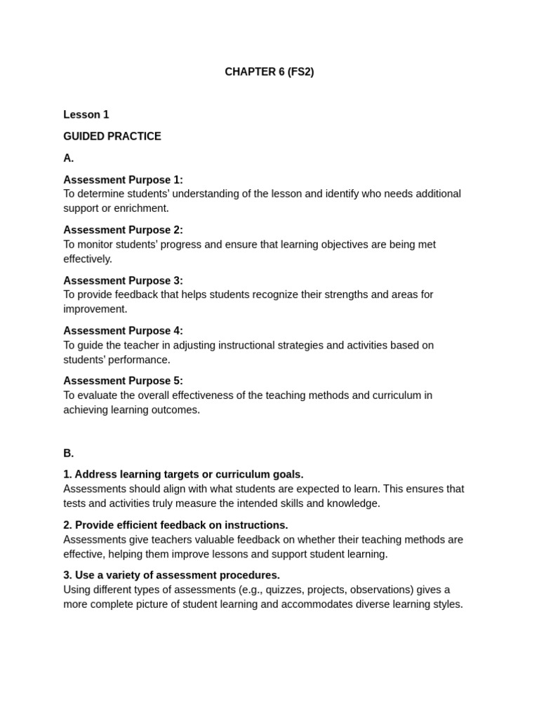 Effective Assessment Strategies in Education | PDF | Educational ...