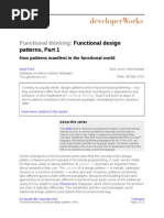 Functional Thinking:: Functional Design Patterns, Part 1