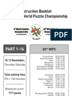 Instruction for 20th World Puzzle Championship