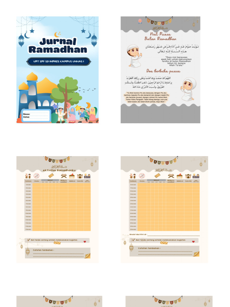 Jurnal Ramadhan Kelas Rendah | PDF