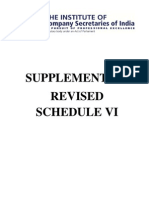 Supplement On Revised Schedule VI 110512