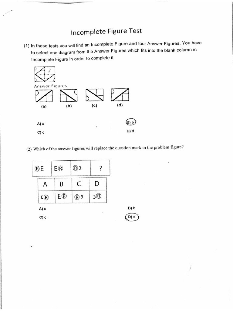 Figure Test For Creatvie Thinking | PDF