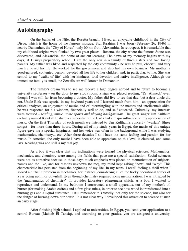 Autobiography | PDF