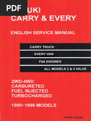 Suzuki Carry & Every English Service Manual | PDF