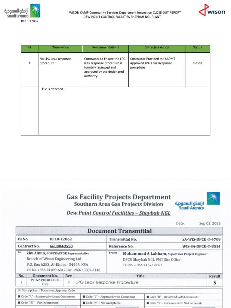 LPG Leak Response Procedure Report PDF Leak Liquefied Petroleum Gas