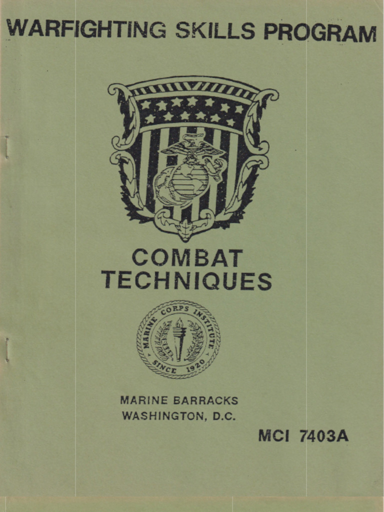 Marine Corps Institute Warfighting Skills Program - Combat Techniques ...