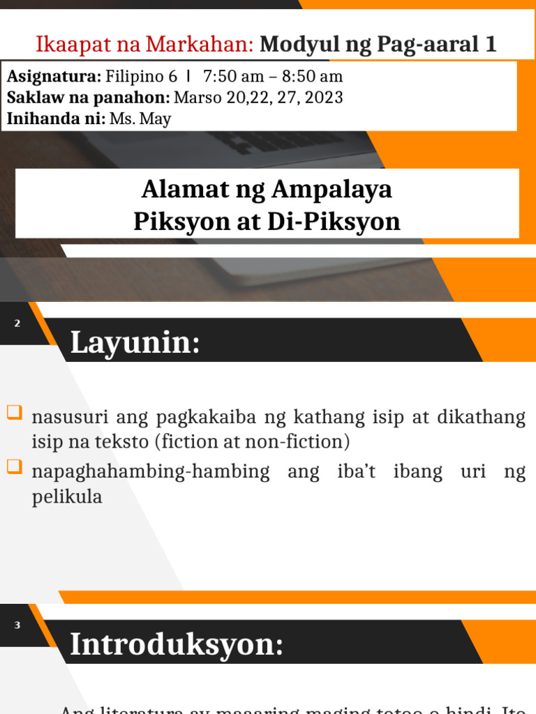 Filipino+6+Modyul+1+4th+Quarter | PDF