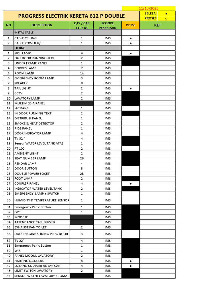 Progress Report on Electric Train 612 | PDF | Equipment | Electrical ...