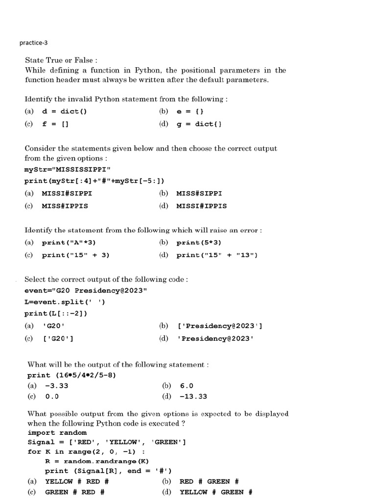 Practice 3 | PDF