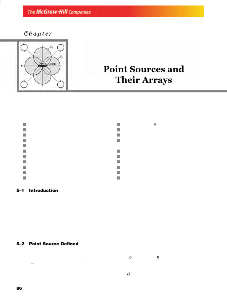 Point Sources and Antenna Arrays Explained | PDF | Antenna (Radio) | Waves