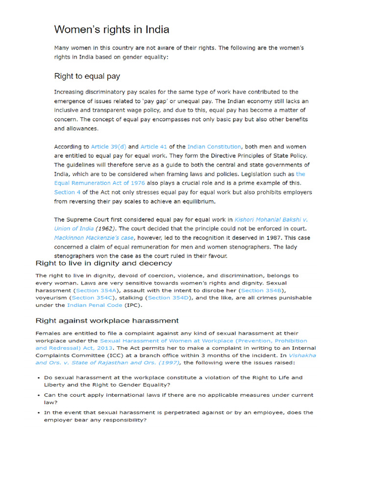 Women Rights | PDF
