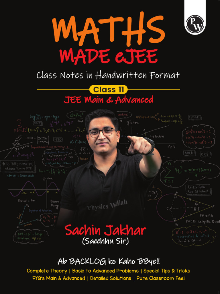 EJEE Notes Sachin Sir | PDF
