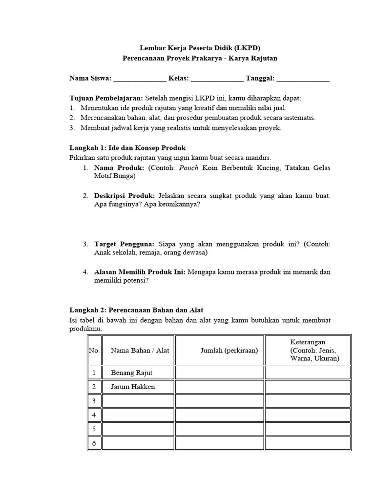 LKPD | PDF