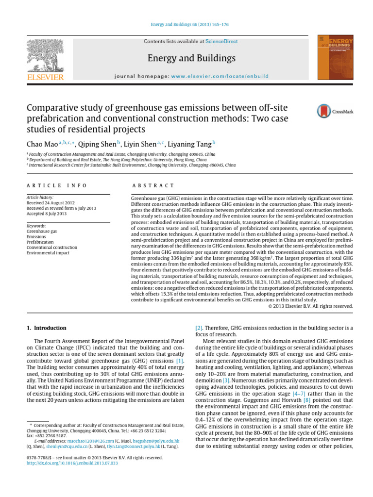 Imp-Comparative Study of Greenhouse Gas Emissions Between Off-Site ...