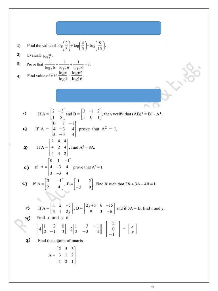 Math and Programming Topics Overview | PDF