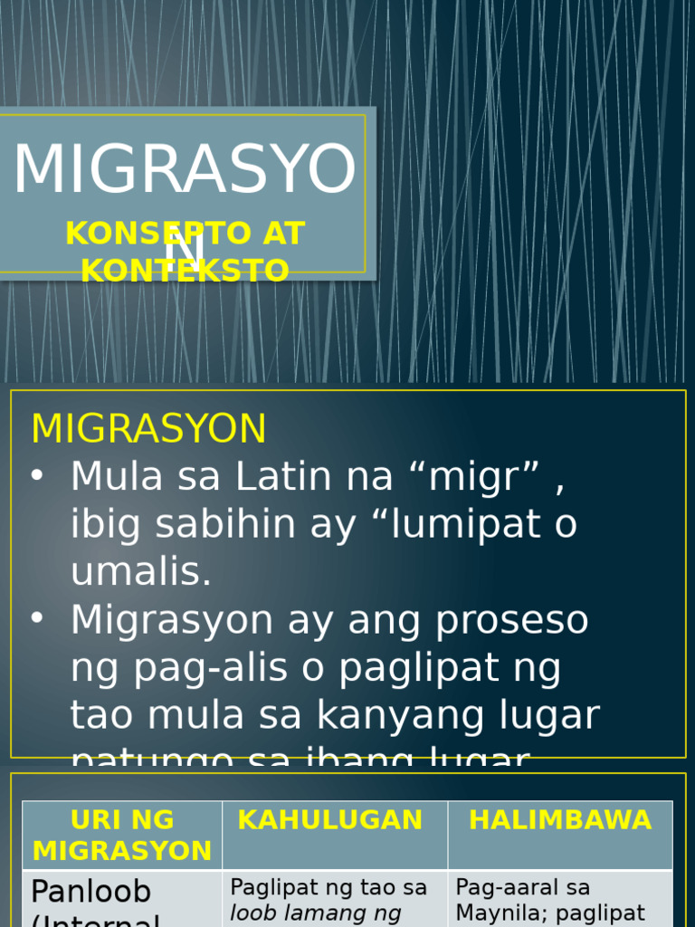 Migrasyon | PDF