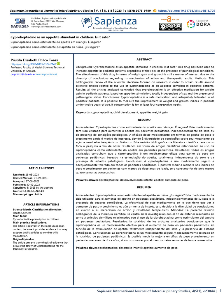 Gallery Detail: Cyproheptadine For Appetite Stimulation In Kids Pdf
