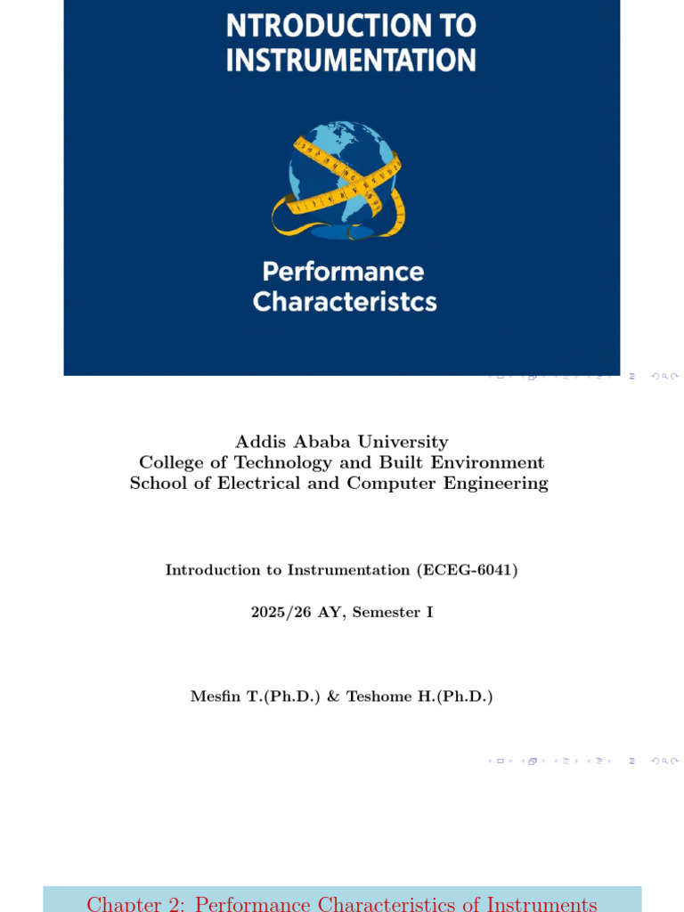 Static Characteristics of Instruments | PDF | Accuracy And Precision ...