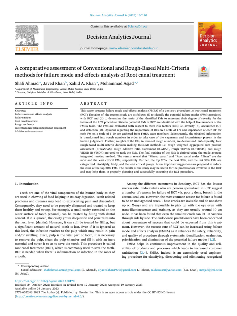 A Comparative Assessment of Conventional and Rough Based Mul - 2023 ...