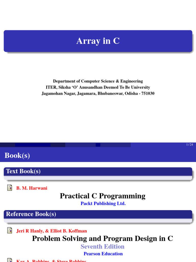 Understanding Arrays in C Programming | PDF | Integer (Computer Science ...