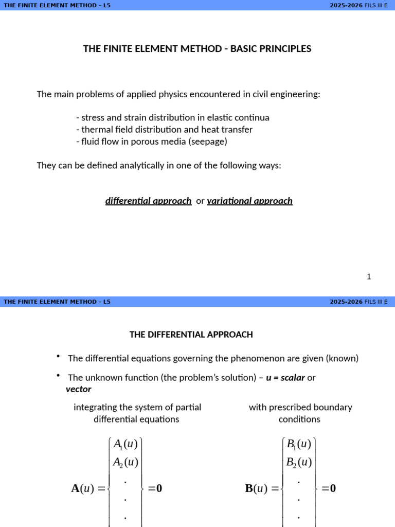 Finite Element Method Principles | PDF | Linear Elasticity | Stress ...