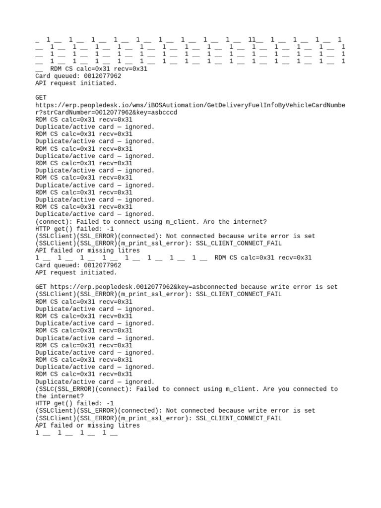 API Connection Errors and Duplicates | PDF