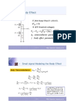 Small Signal Modeling The Body Effect