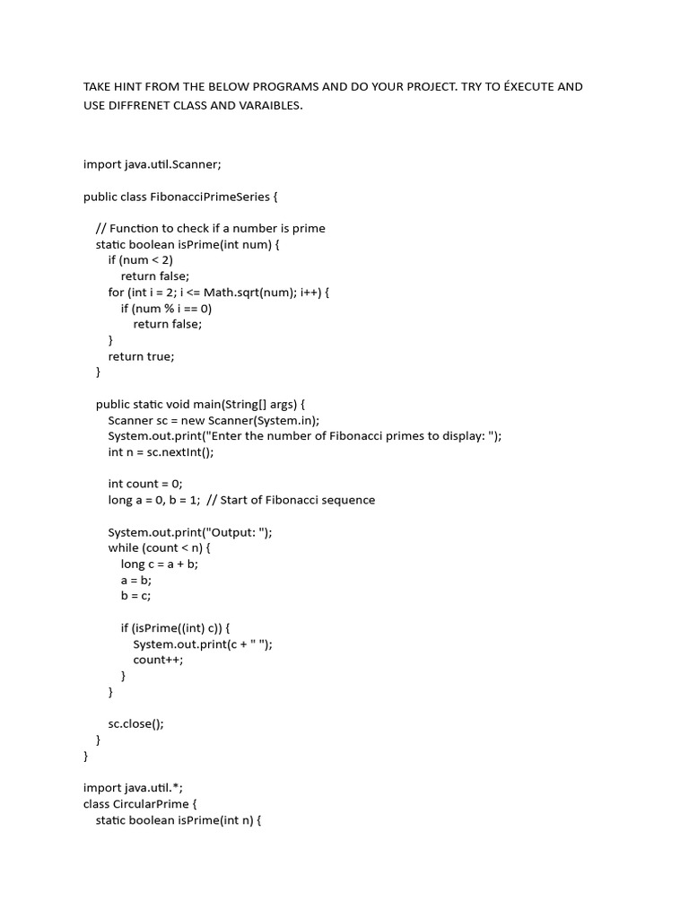 Java Programs for Number Analysis | PDF | Computer Programming ...